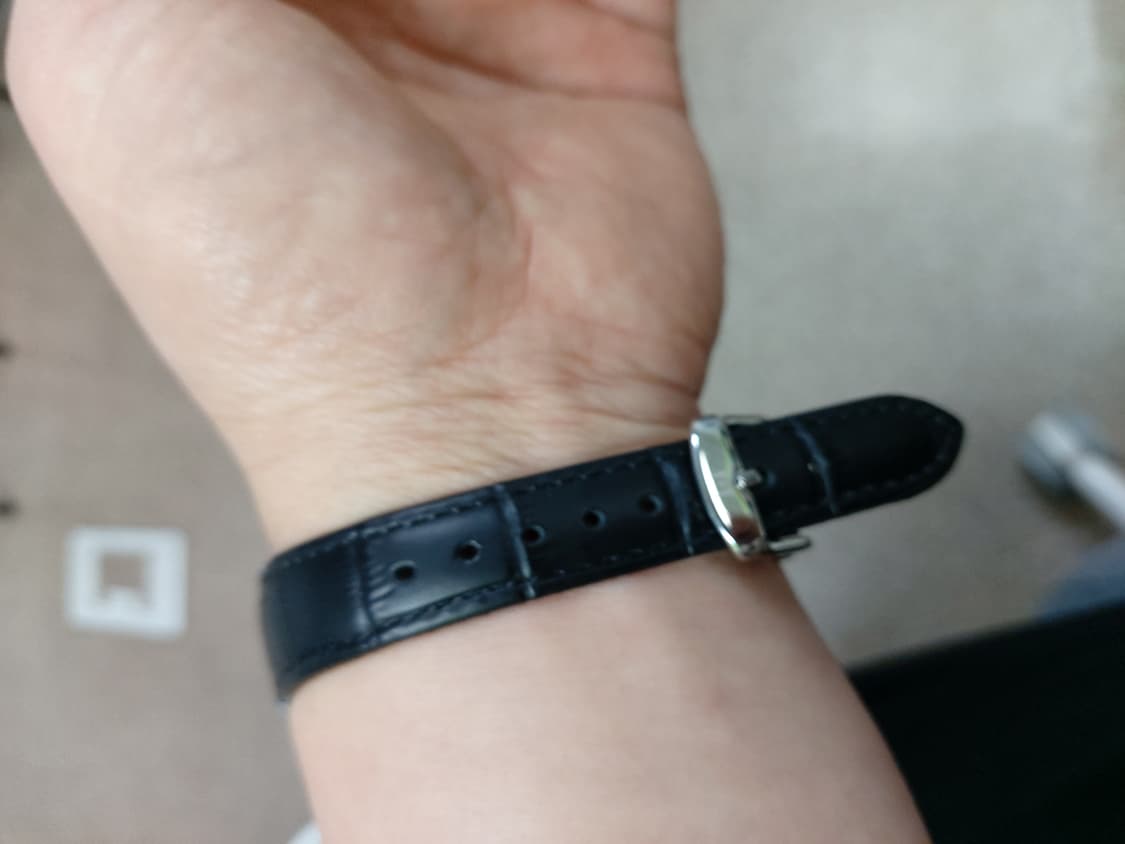 세이코 사각 쿼츠 가죽 시계 상품이미지5