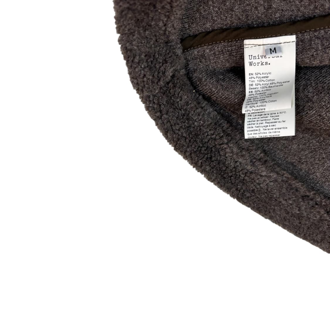 유니버셜웍스 5버튼 로켓 플리스 숏 오버코트 상품이미지4