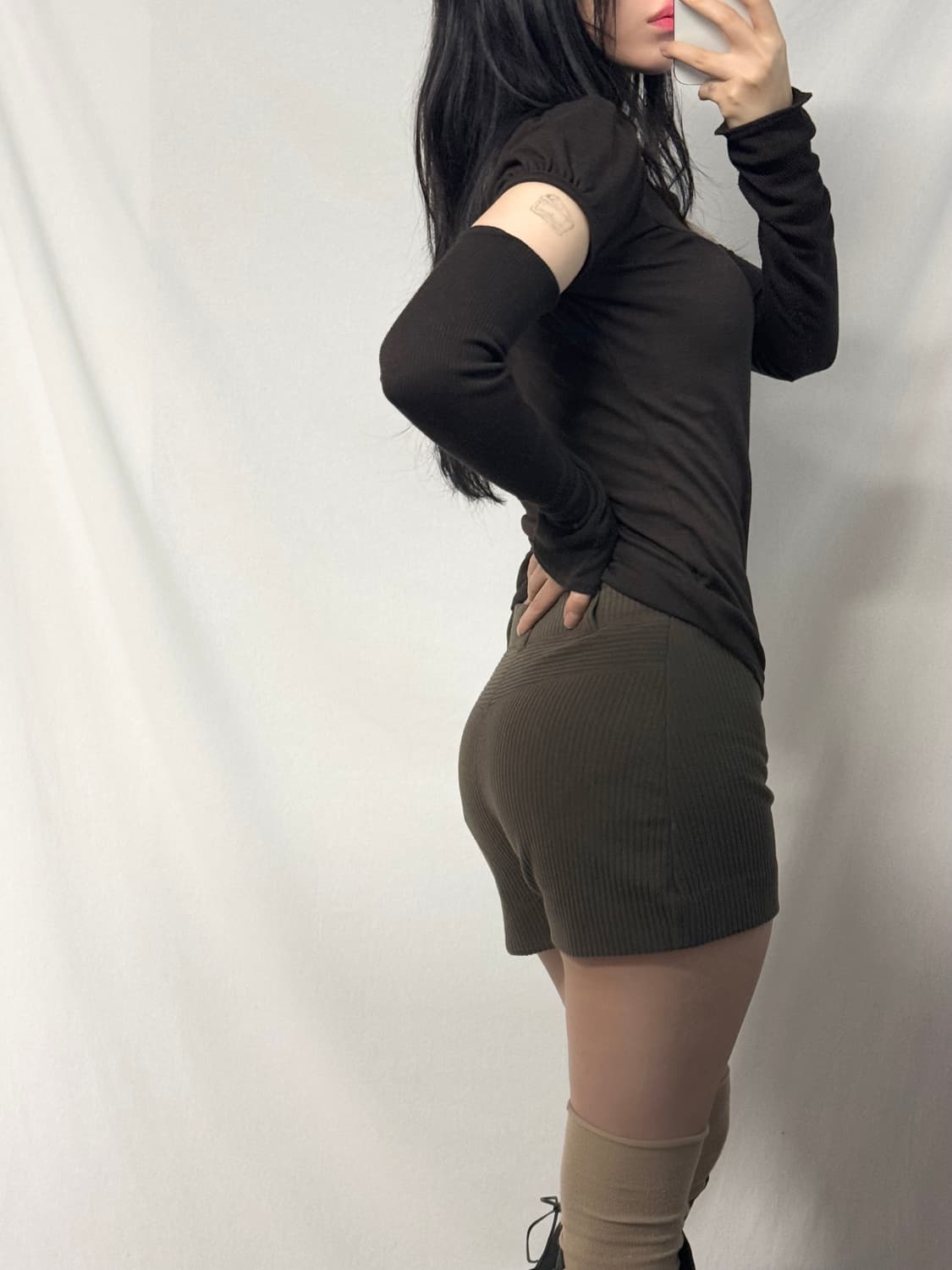 트랜스폼 슬리브 퍼프 폴라 넥 니트 상품이미지9