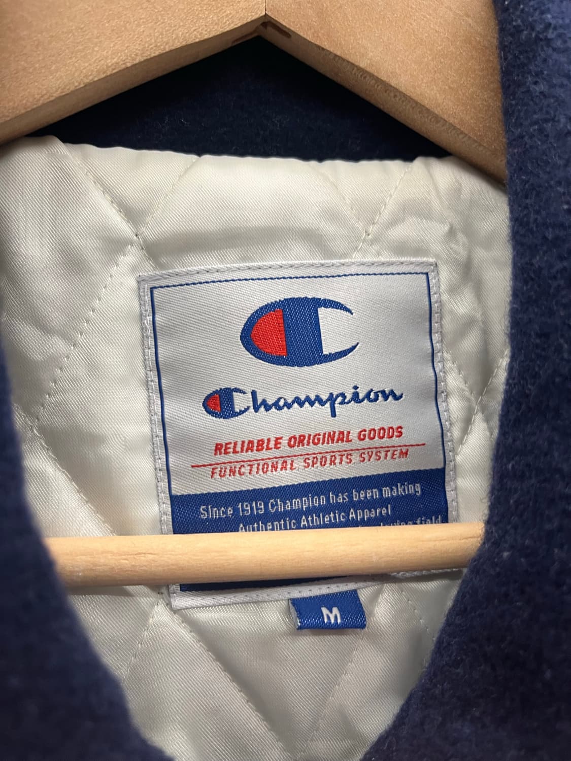 00s 챔피온 바시티 자켓 네이비/아이보리 상품이미지7