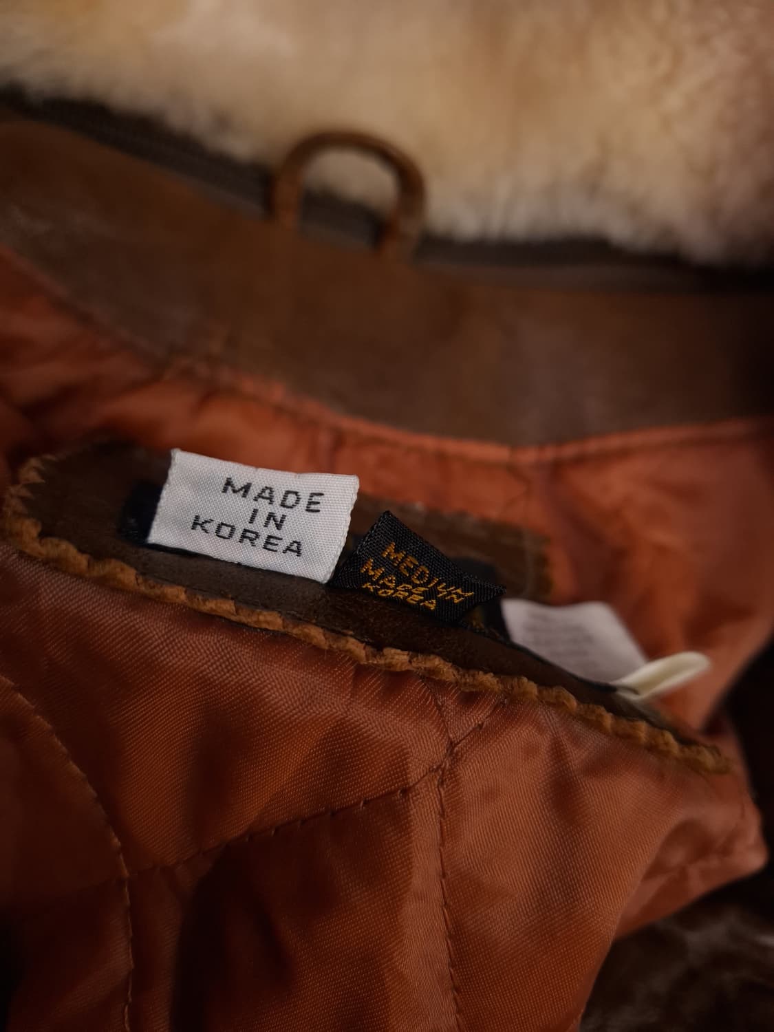 특A 90's 국내산 리얼레더 항공자켓 상품이미지4