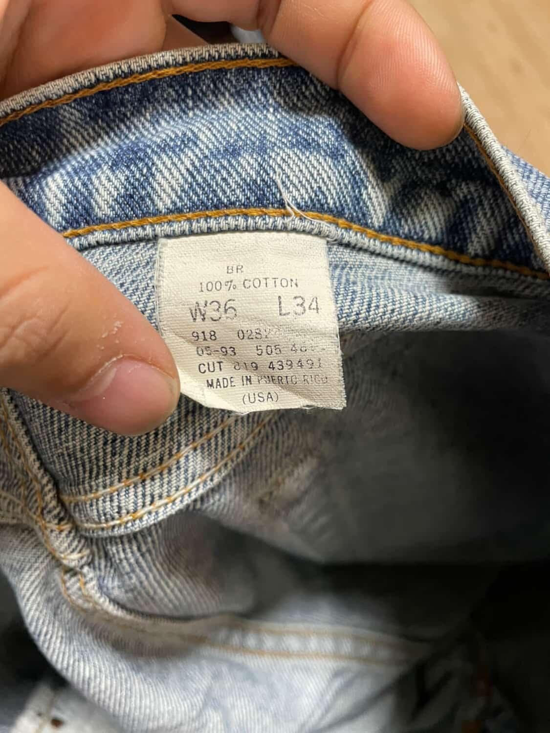 90s 리바이스 505 USA 36×34 상품이미지4