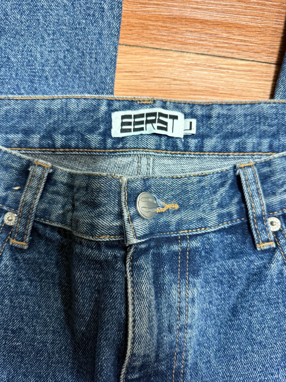 Eerst 별프린트 부츠컷 데님 팬츠 상품이미지1