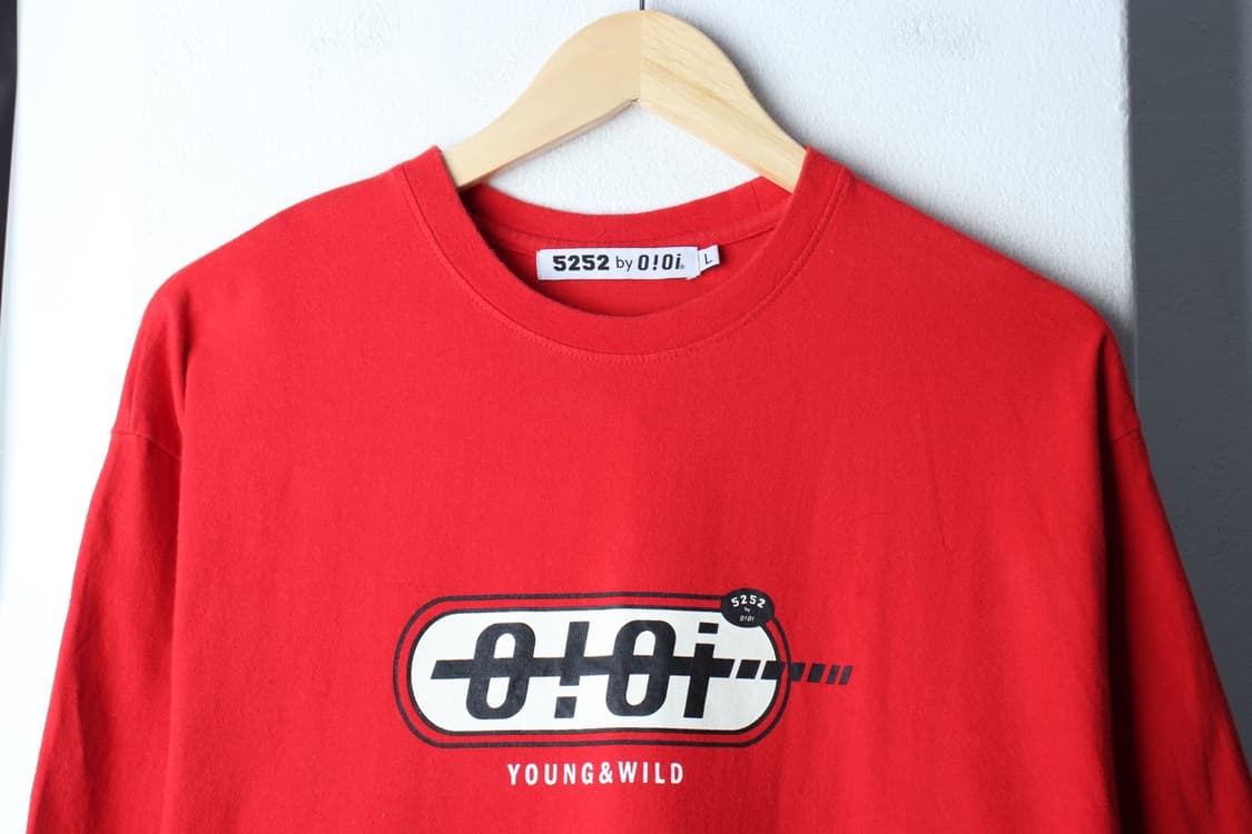 (L-XL) 오아이오아이 반팔 티셔츠 빅로고 레드 올드스쿨-7B9A 상품이미지3