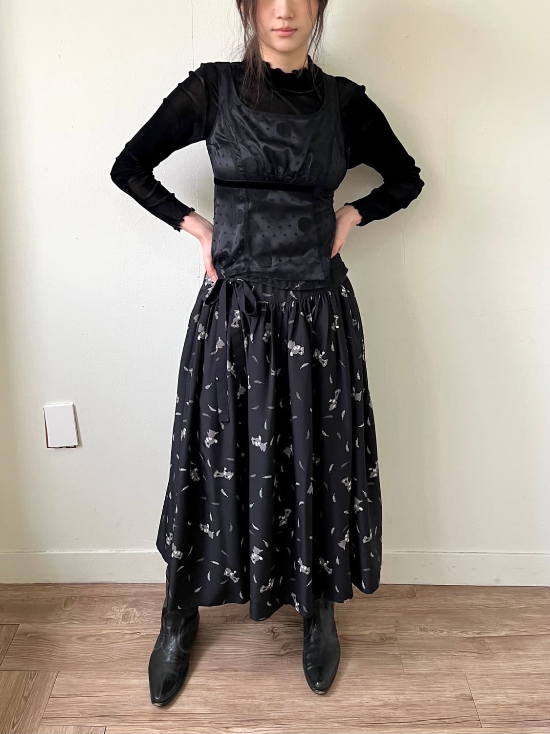 Pink house 아트 스커트 상품이미지6