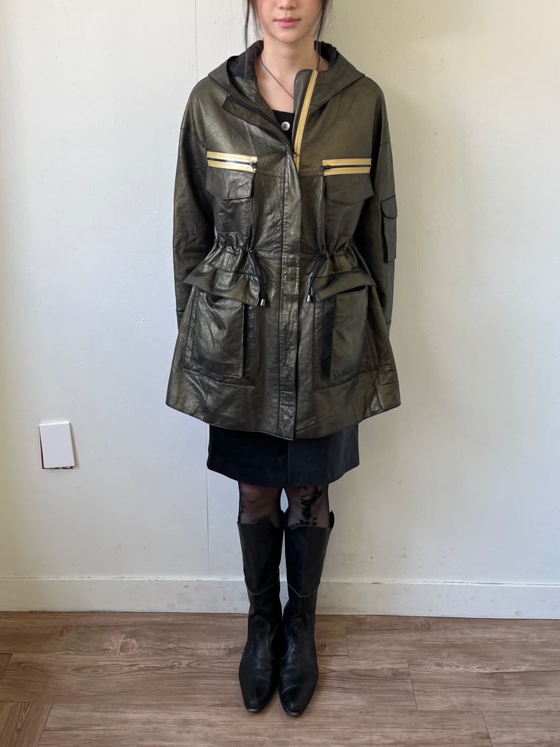 Max Cartizio 레더 후드자켓 상품이미지8