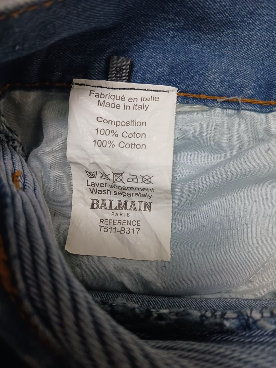 [34] 발망 데미지 바이커진 청바지 상품이미지10