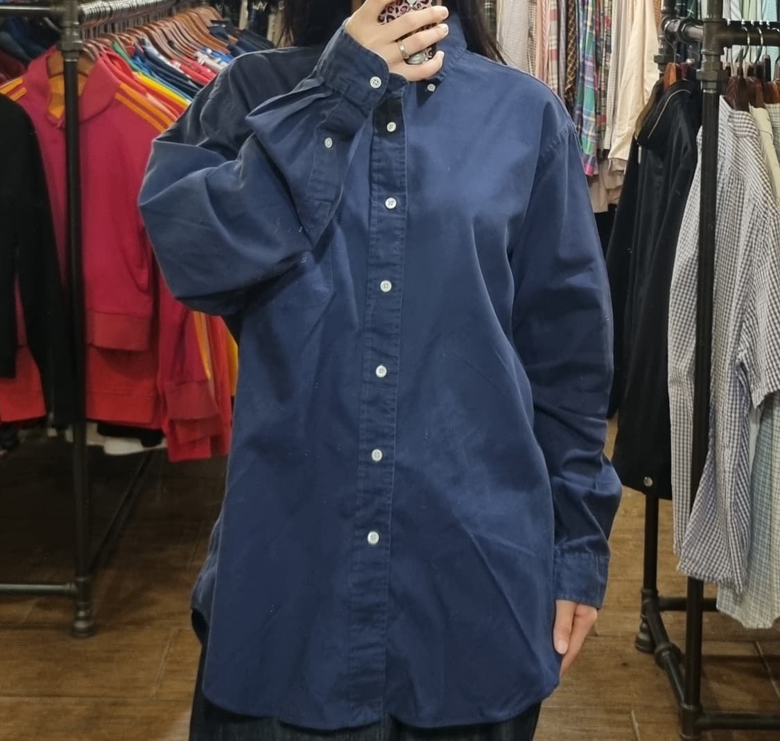 [Hi] polo 폴로 긴팔 셔츠 네이비 상품이미지4