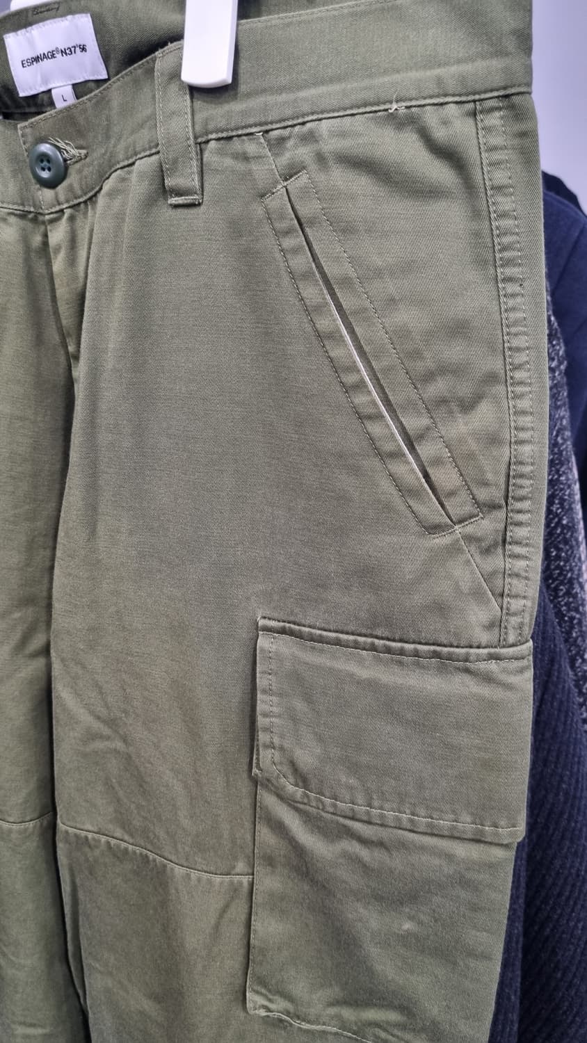 espionage)에스피오나지 올리브색 와이드 cargo pants 34 상품이미지3