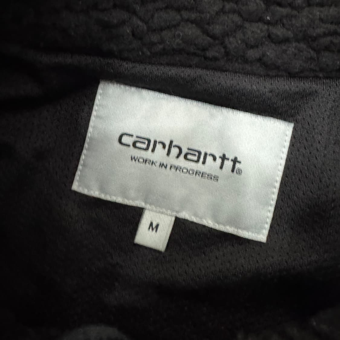 M(100) 칼하트 WIP 블랙 플리스 집업 자켓  상품이미지8