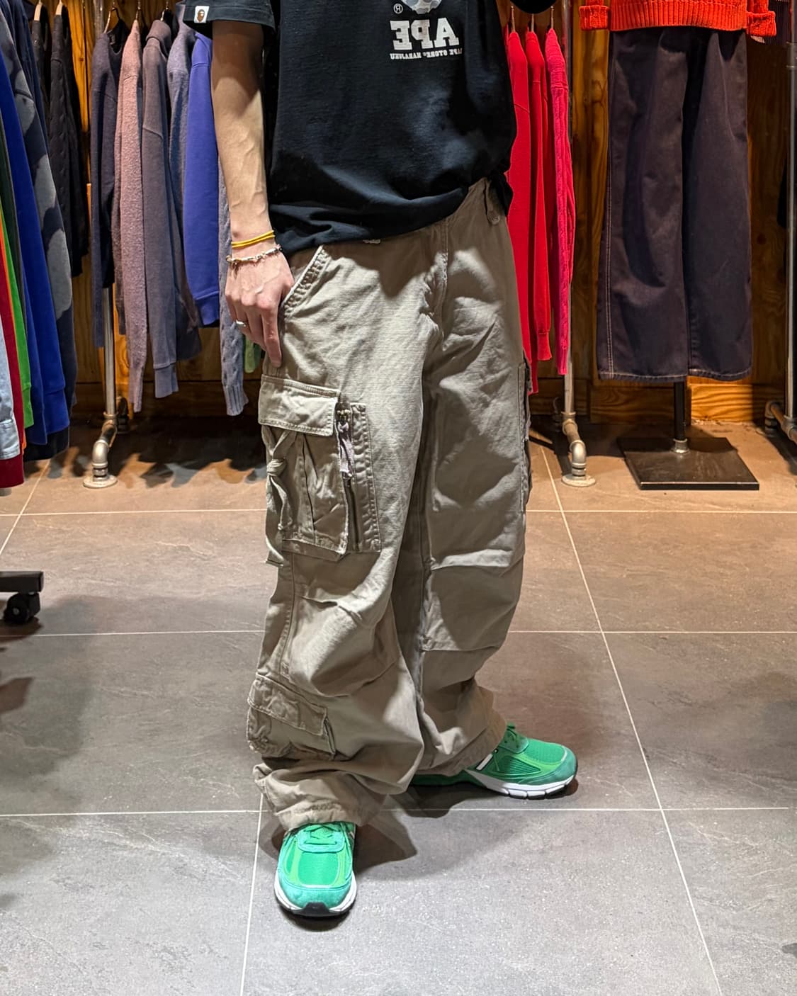 34in The Voice 더보이스 3포켓 파라슈트 카고팬츠 상품이미지1