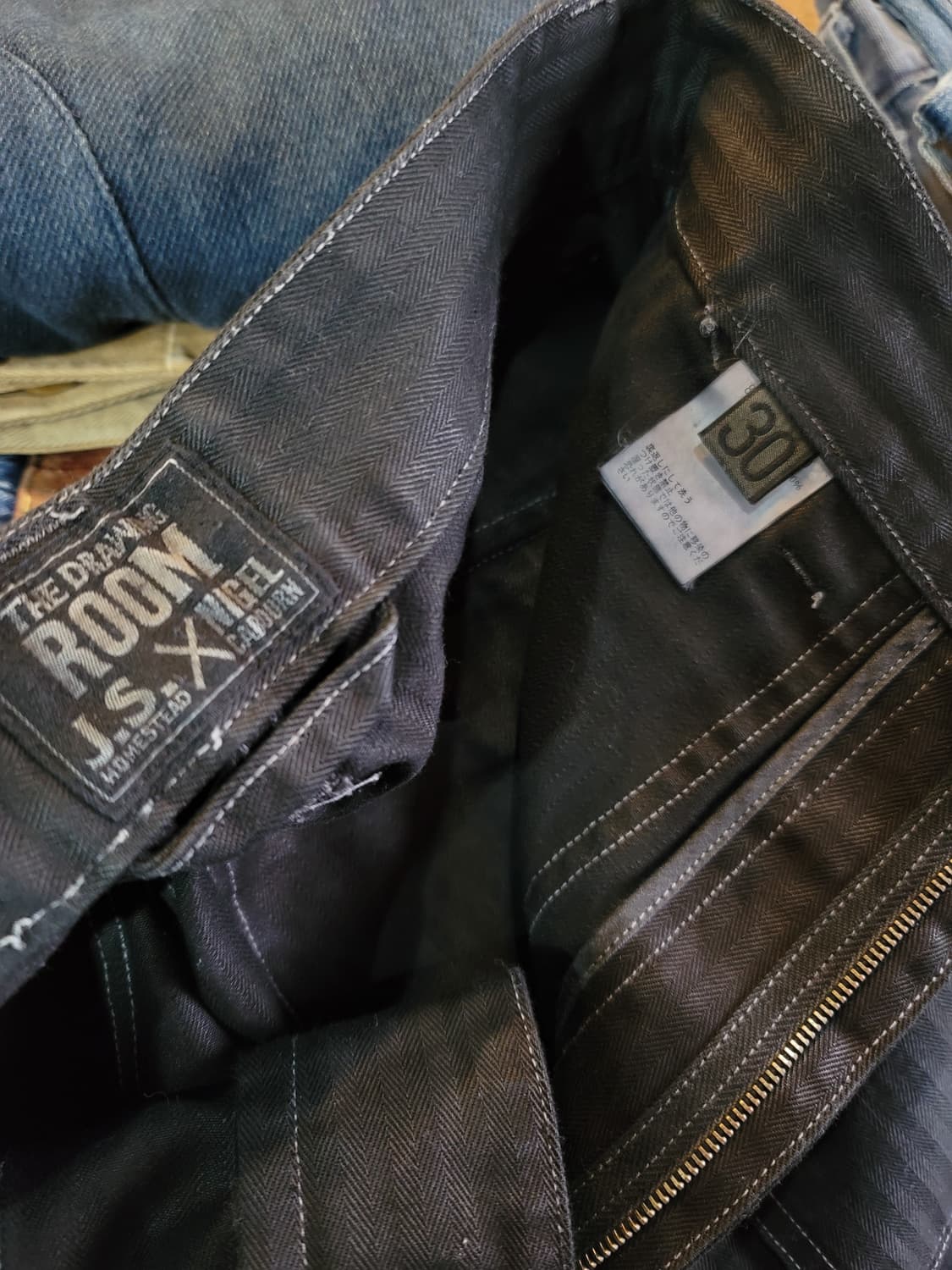 나이젤카본 헤링본 퍼티그팬츠 (블랙) 상품이미지3