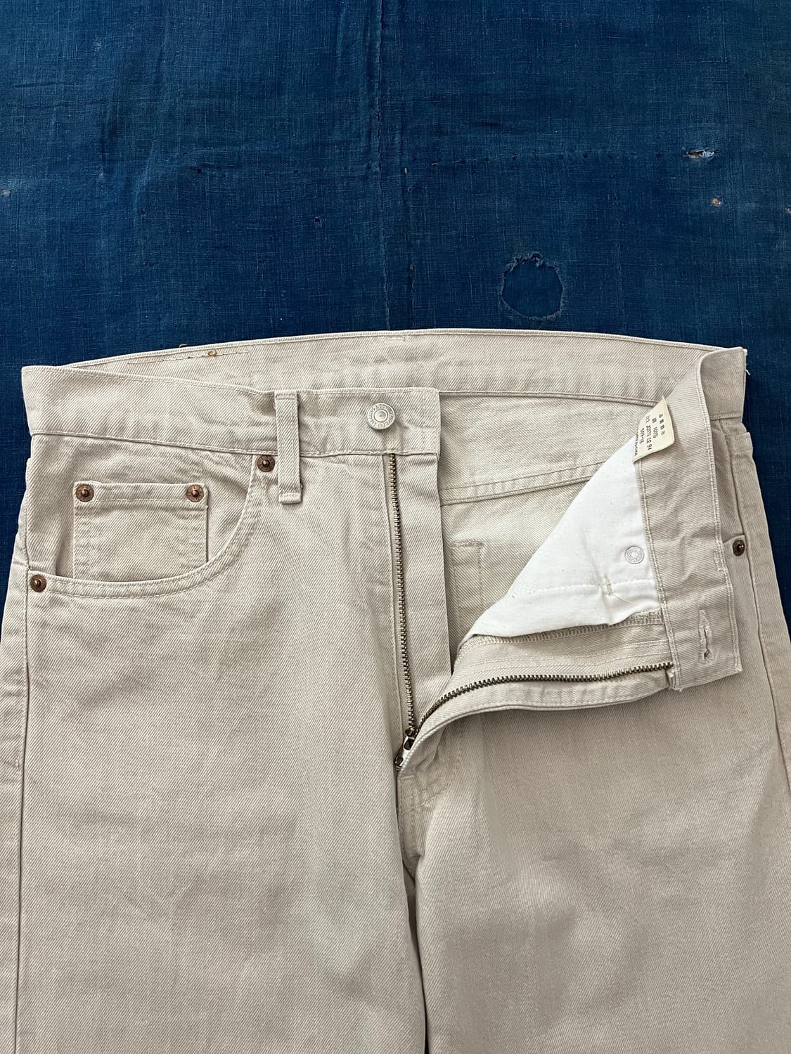 빈티지 리바이스 509 데님 팬츠 베이지 상품이미지8
