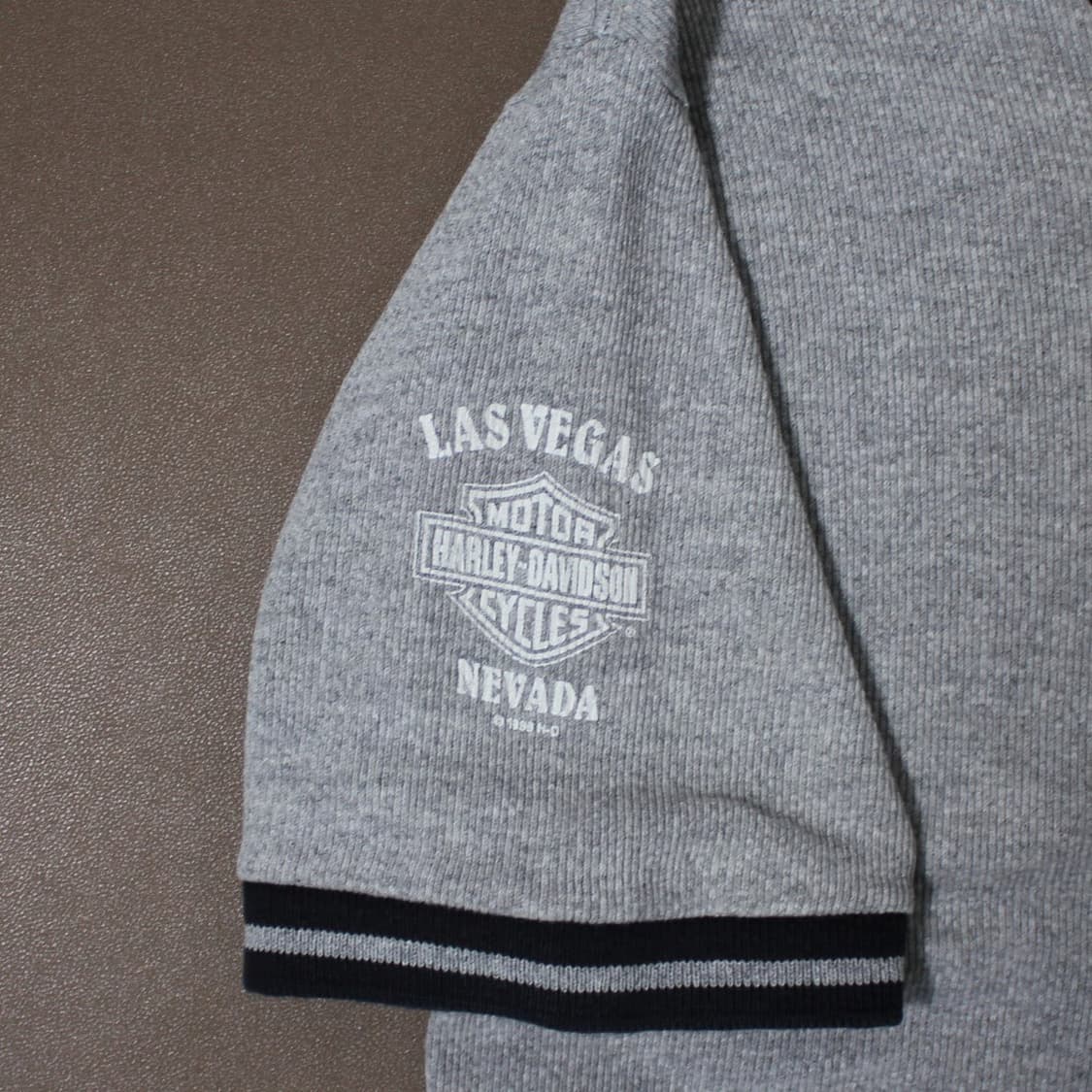 Harley-Davidson V넥 배색 반팔 티셔츠 상품이미지3