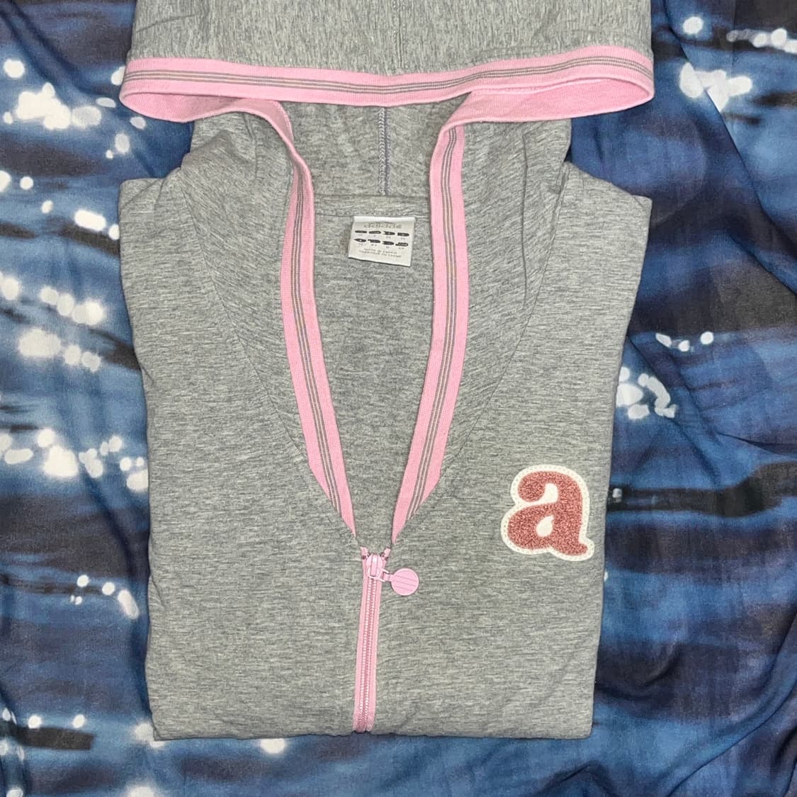 Adidas Grey&Pink Hood Zip-up 상품이미지2