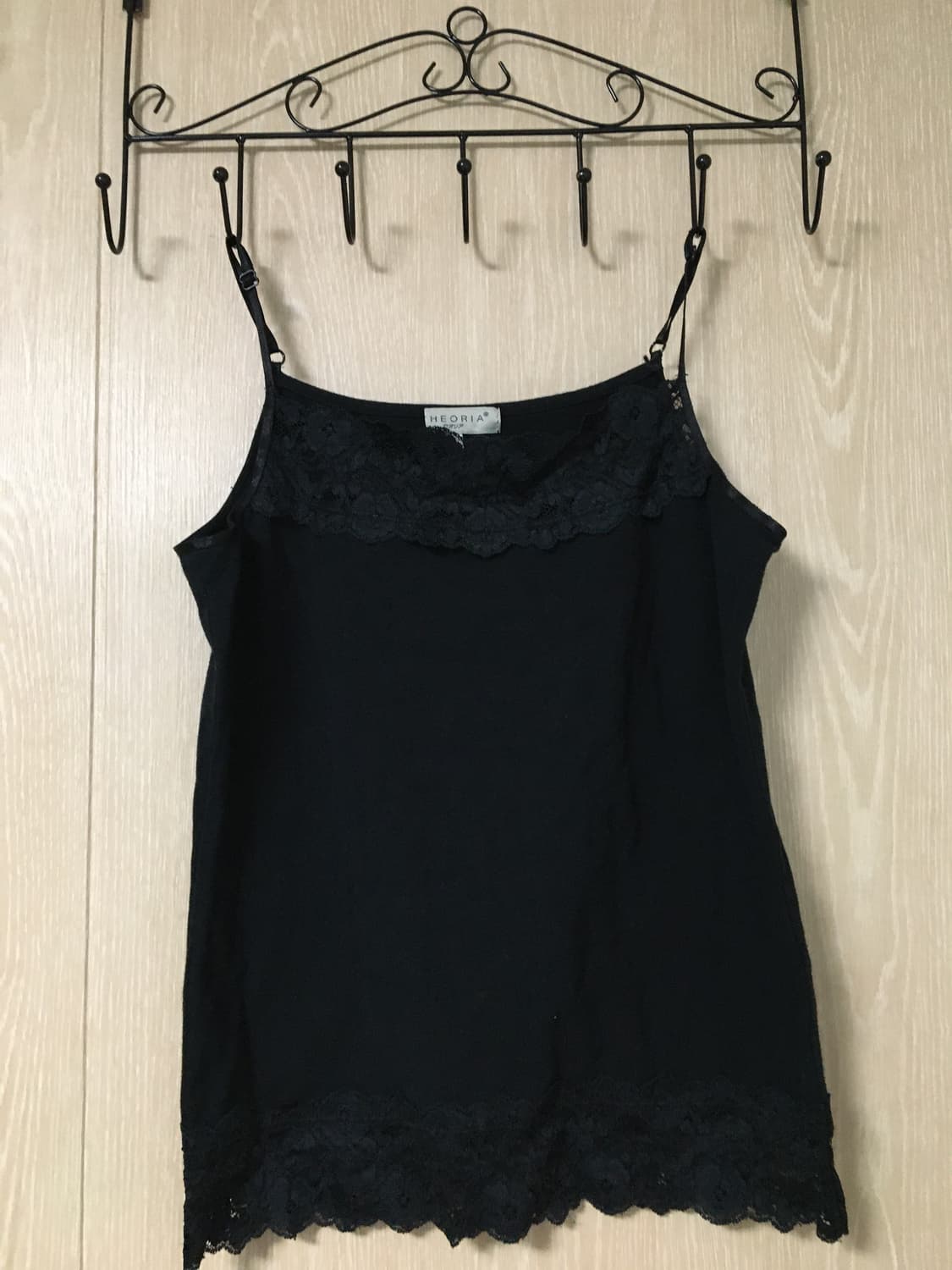 검정 레이스 나시 상품이미지1