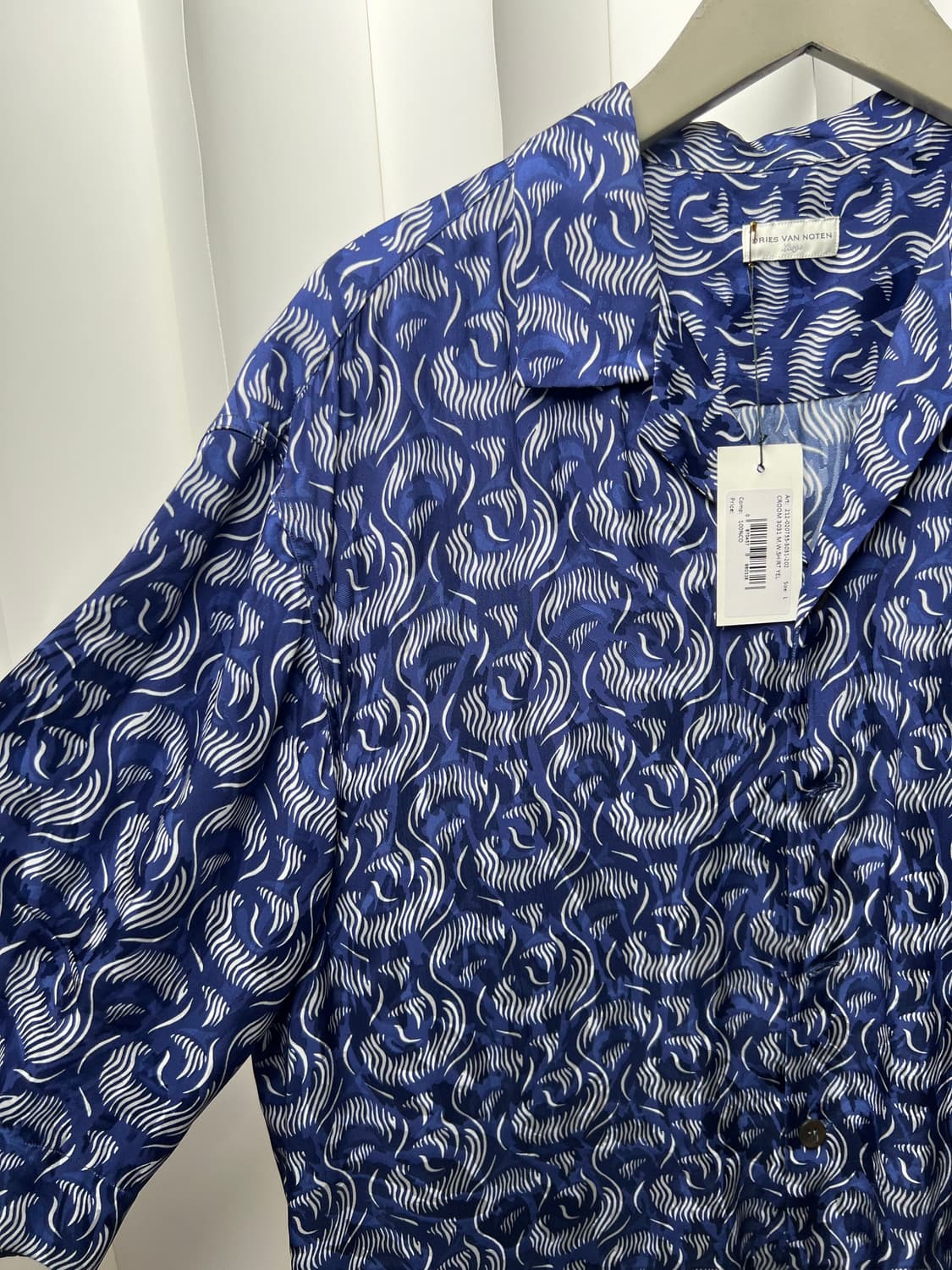 드리스 반 노튼 블루 셔츠 L사이즈 새상품 상품이미지5