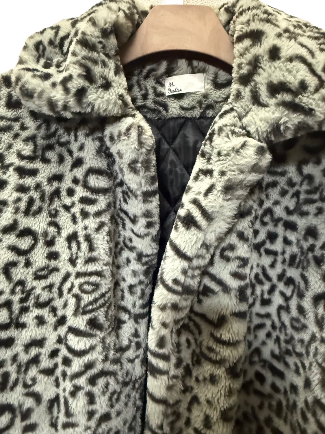 갸루 grey 퍼 자켓 상품이미지3