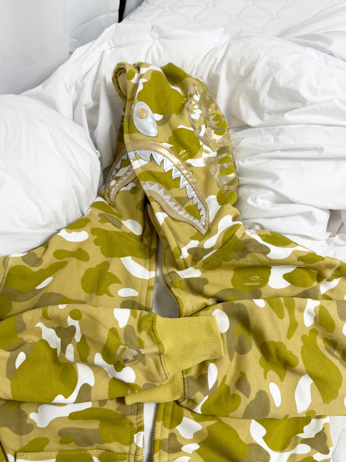 베이프 더블샤크후드 옐로우 황계 금장 상품이미지2