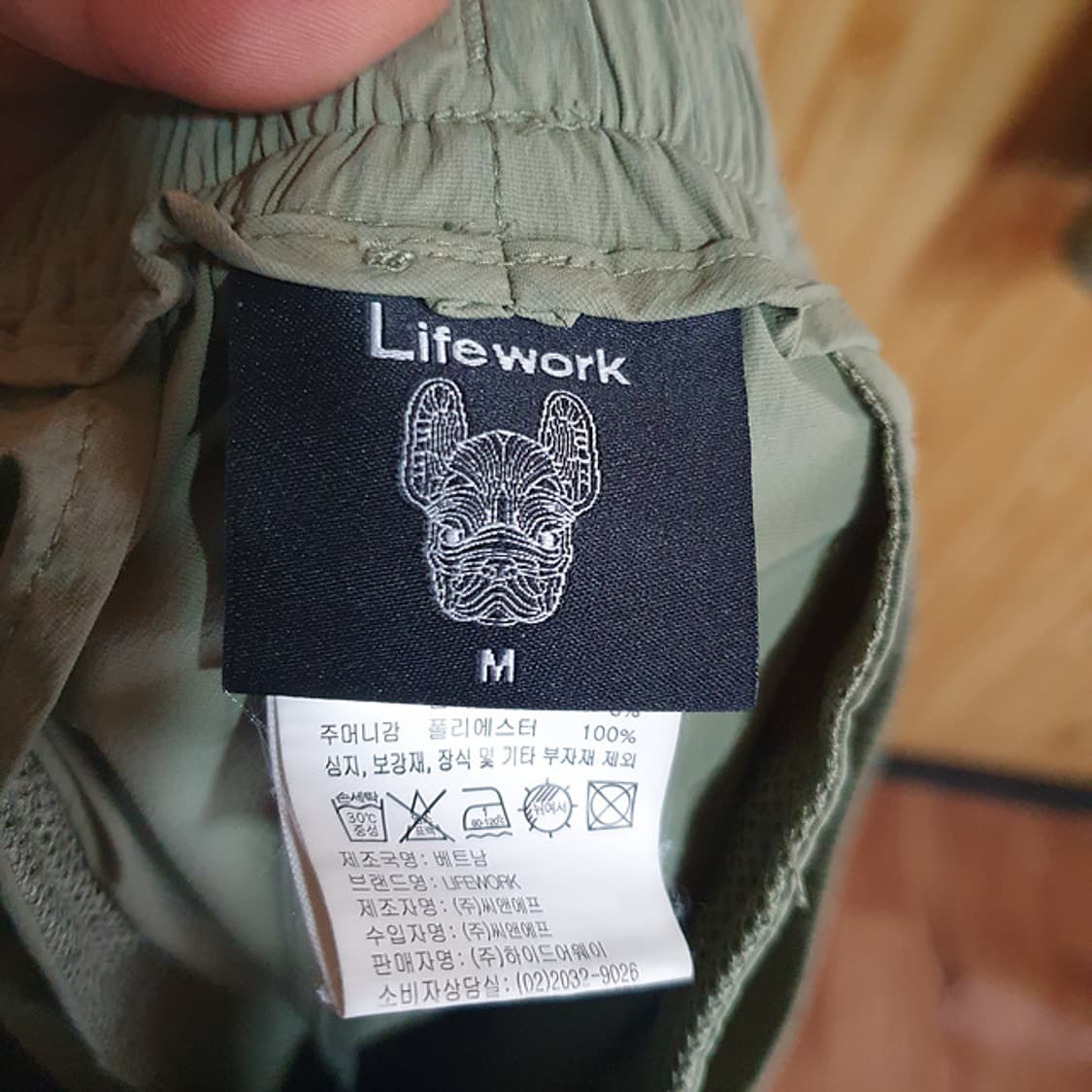 라이프워크 우븐 반팔 반바지 셋업 M 상품이미지4