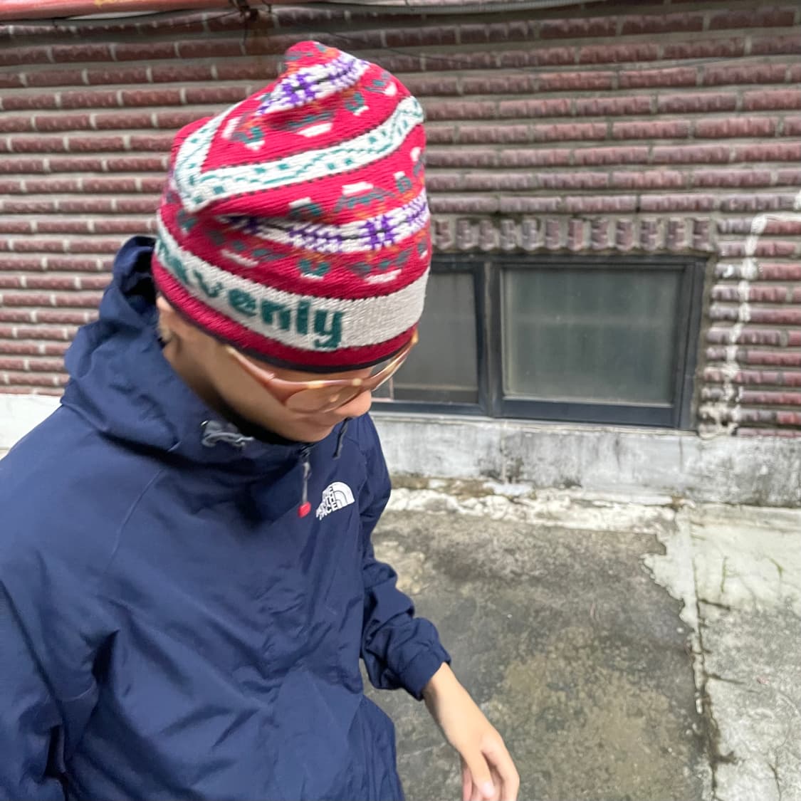 빈티지 made in usa 니트 비니 상품이미지1