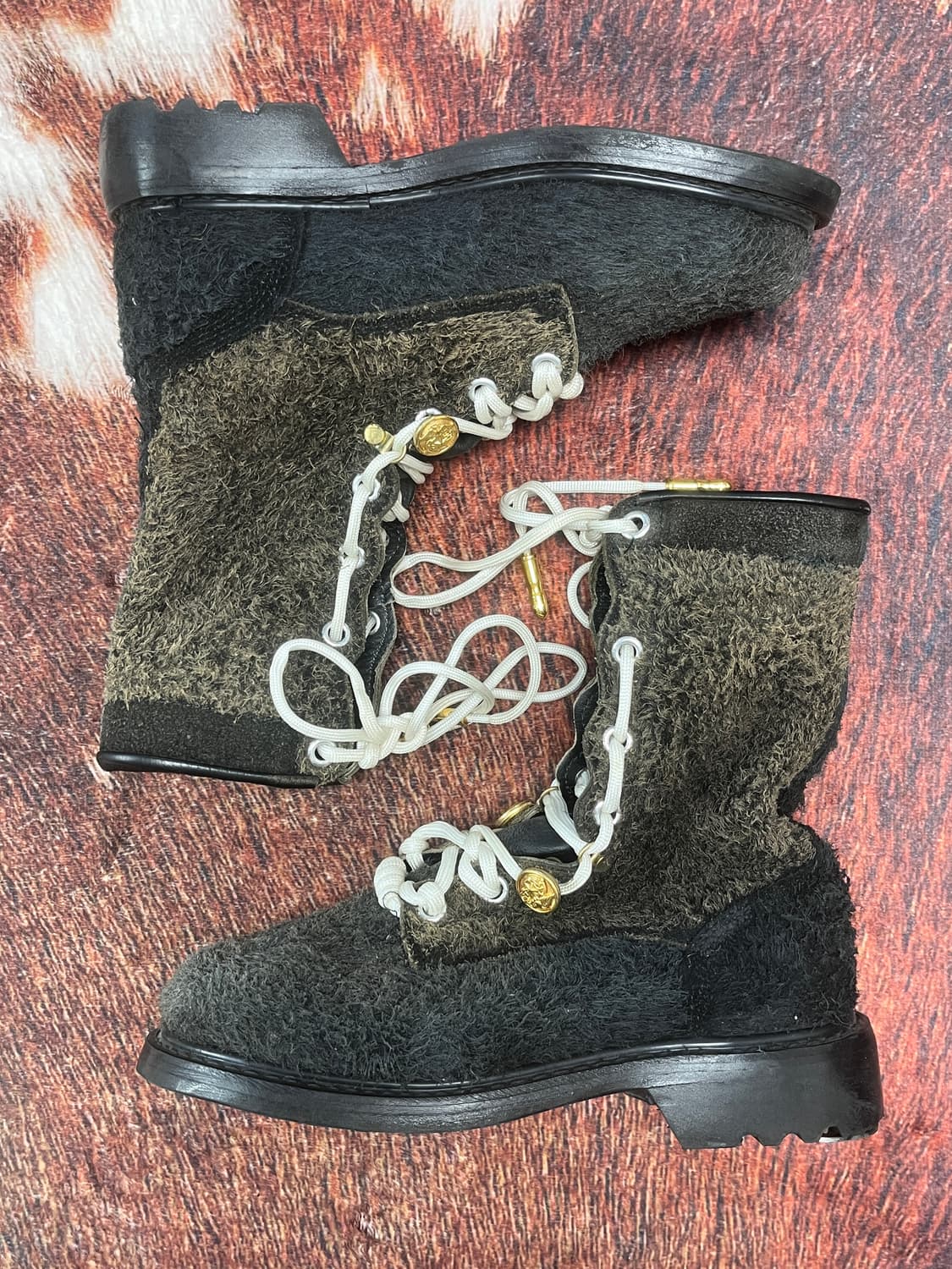 [250] 빈티지 스웨이드 컴뱃 부츠 전투화 상품이미지1