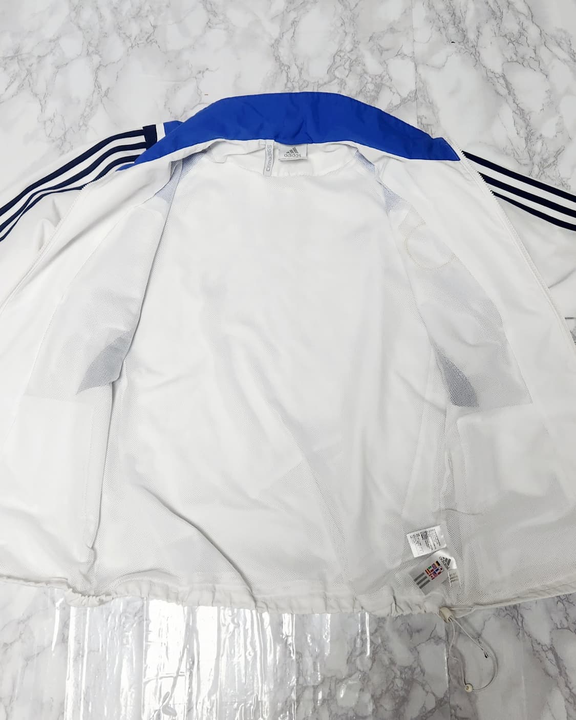 아디다스 첼시 07-08 삼성 바람막이 흰 파 자켓  상품이미지5