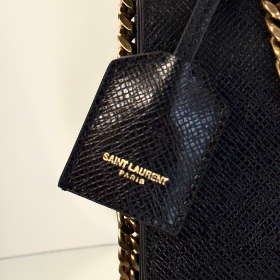 [새상품급/풀구성] 입생로랑 선셋백 미디움 체인백 블랙 골드 텍스타일 상품이미지3