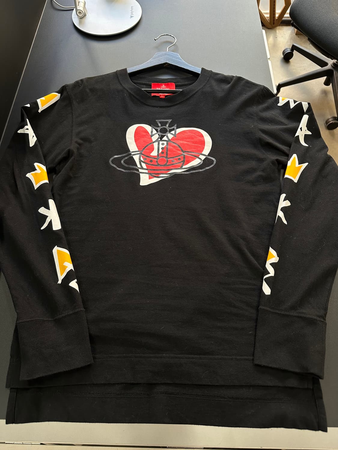 비비안웨스트우드 레드라벨 Orb하트빅로고 그래픽 슬릿 롱슬리브 상품이미지6