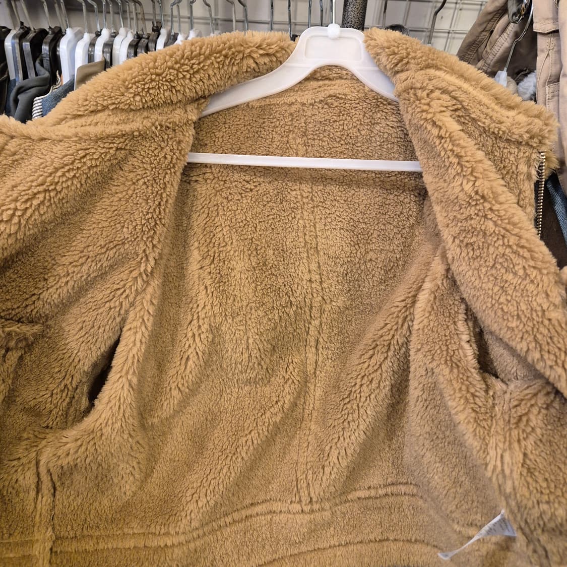 여성-S 워싱브라운 무스탕자켓  상품이미지5