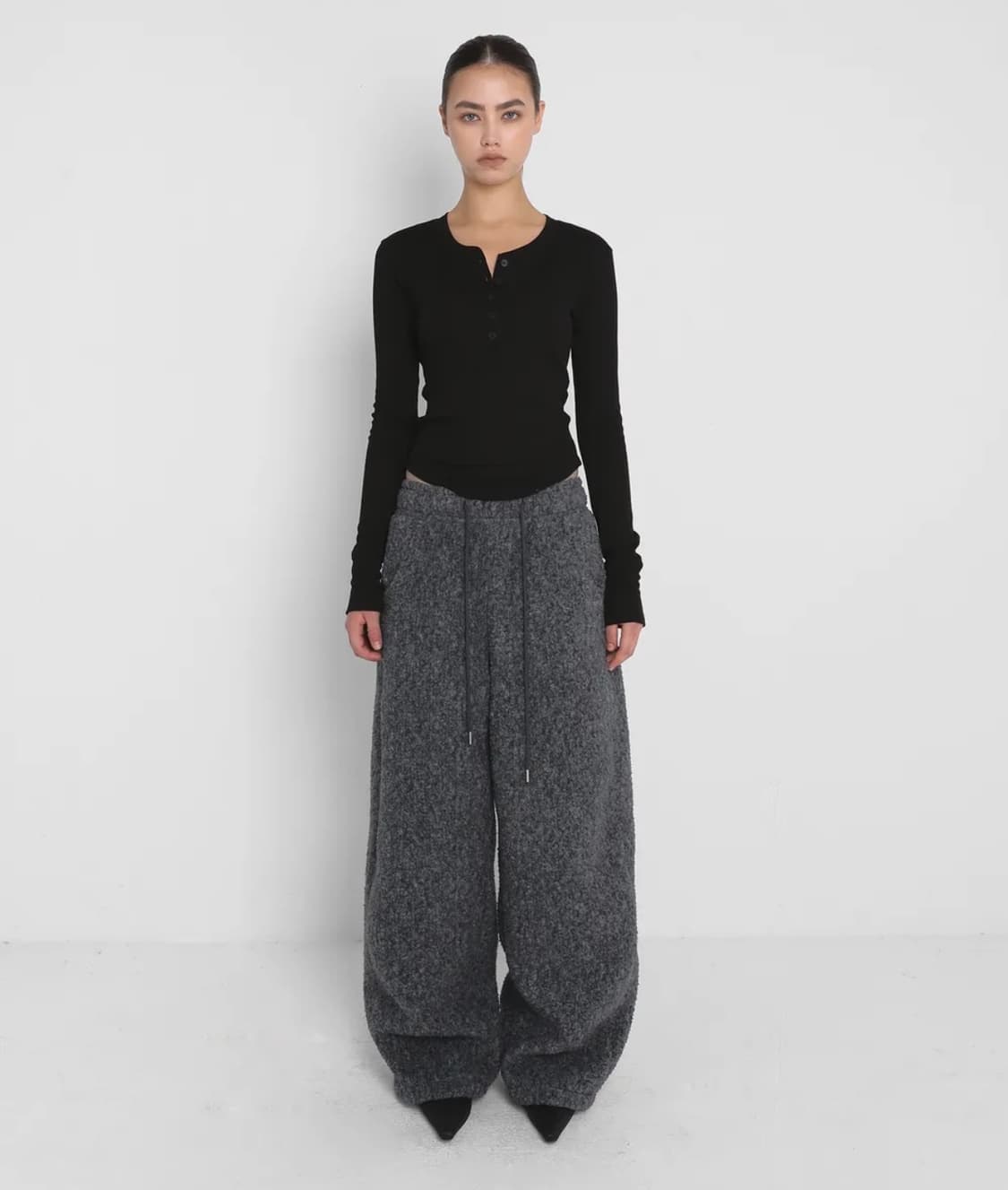 SANDRIC_ FLEECE OVERFIT SWEATPANT 상품이미지2
