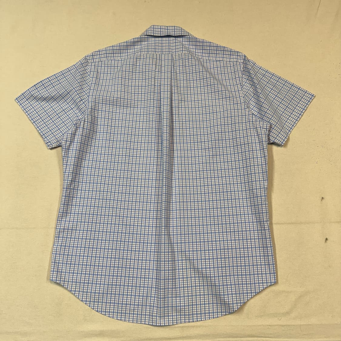 L) 폴로 랄프로렌 블루 체크 포플린 반팔 셔츠 상품이미지5