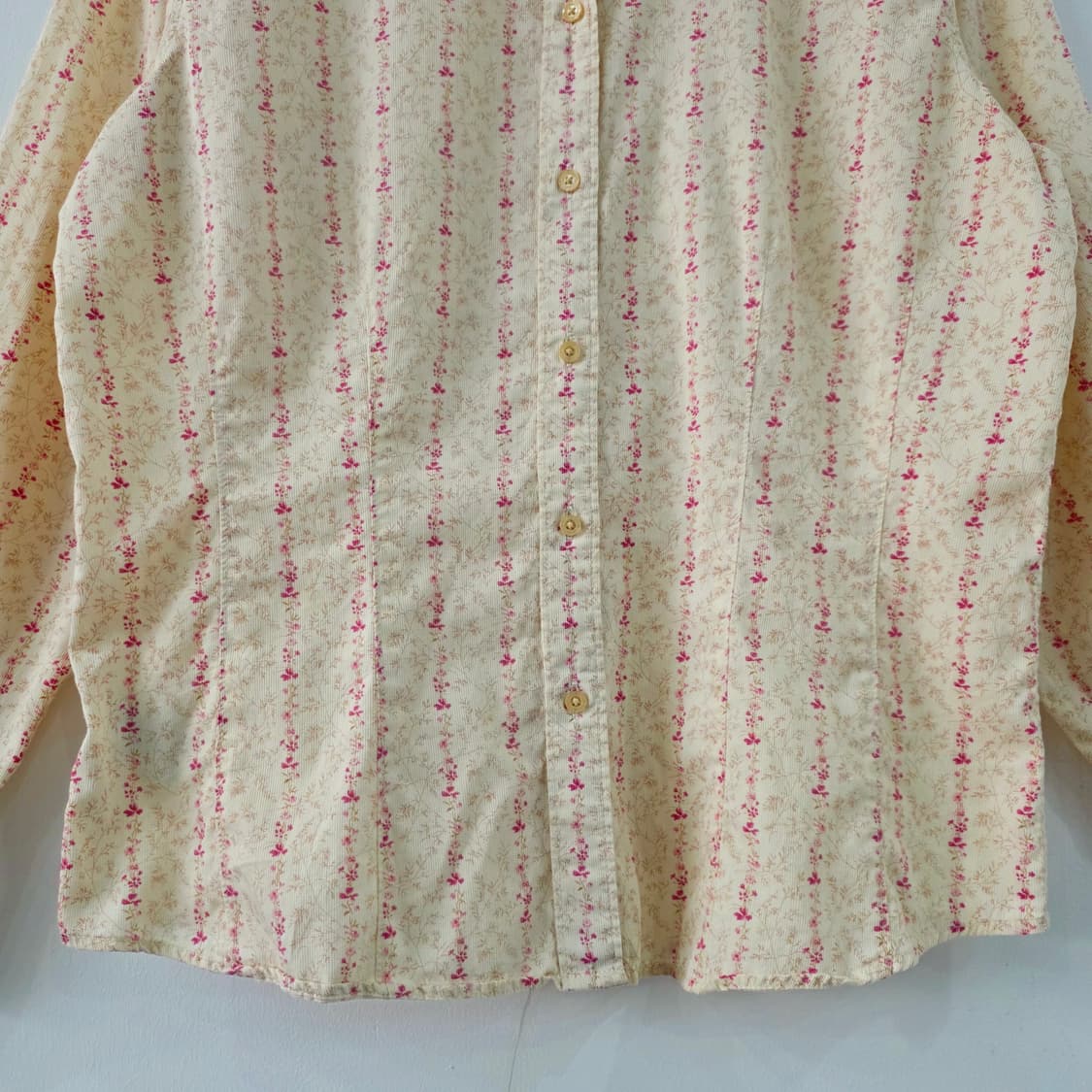 에디바우어 플라워 스트라이프 코튼 셔츠 상품이미지4