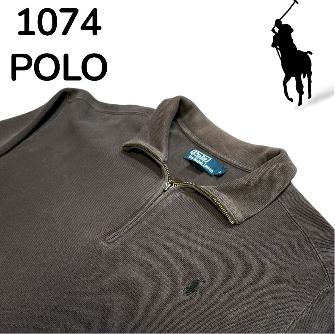 폴로 버건디 반집업 카라 롱슬리브 L 상품이미지4