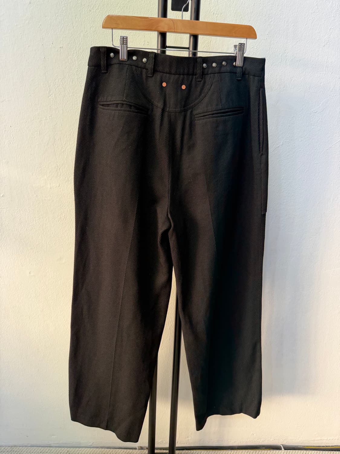정품) 앤더슨벨 블랙 와이드 팬츠 50(32-34) 상품이미지5