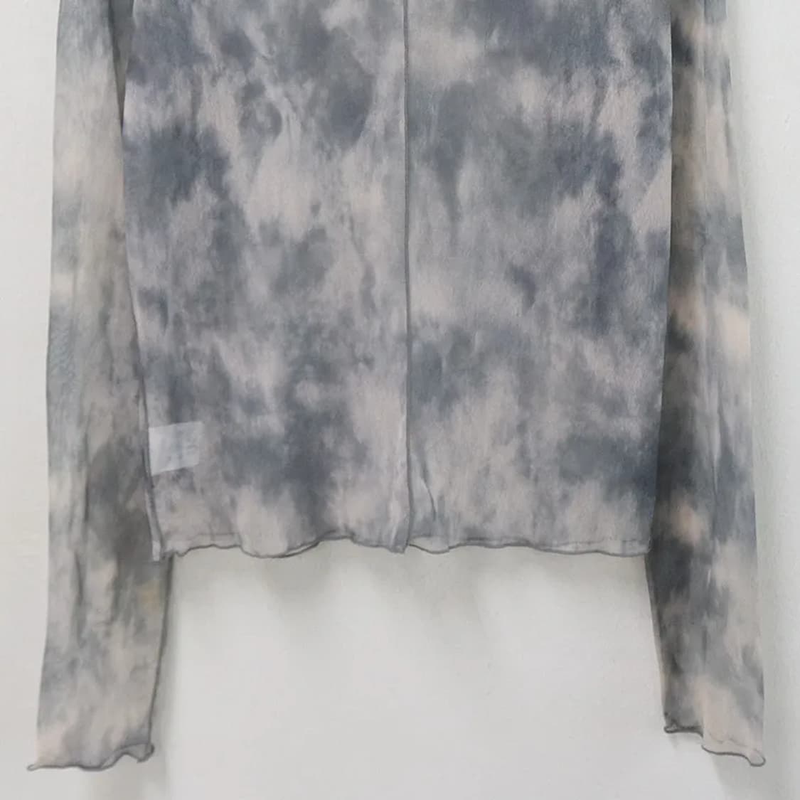 KASTANE 나염 시스루 긴팔 티셔츠 66341 상품이미지8