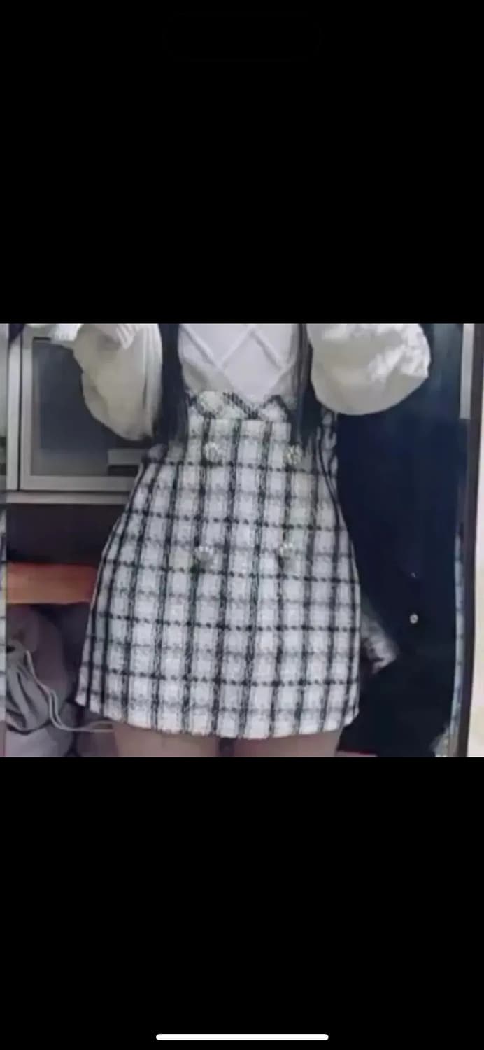 에블린 evelyn 트위드 체크 미니 스커트 grl 그레일 ingni 상품이미지1