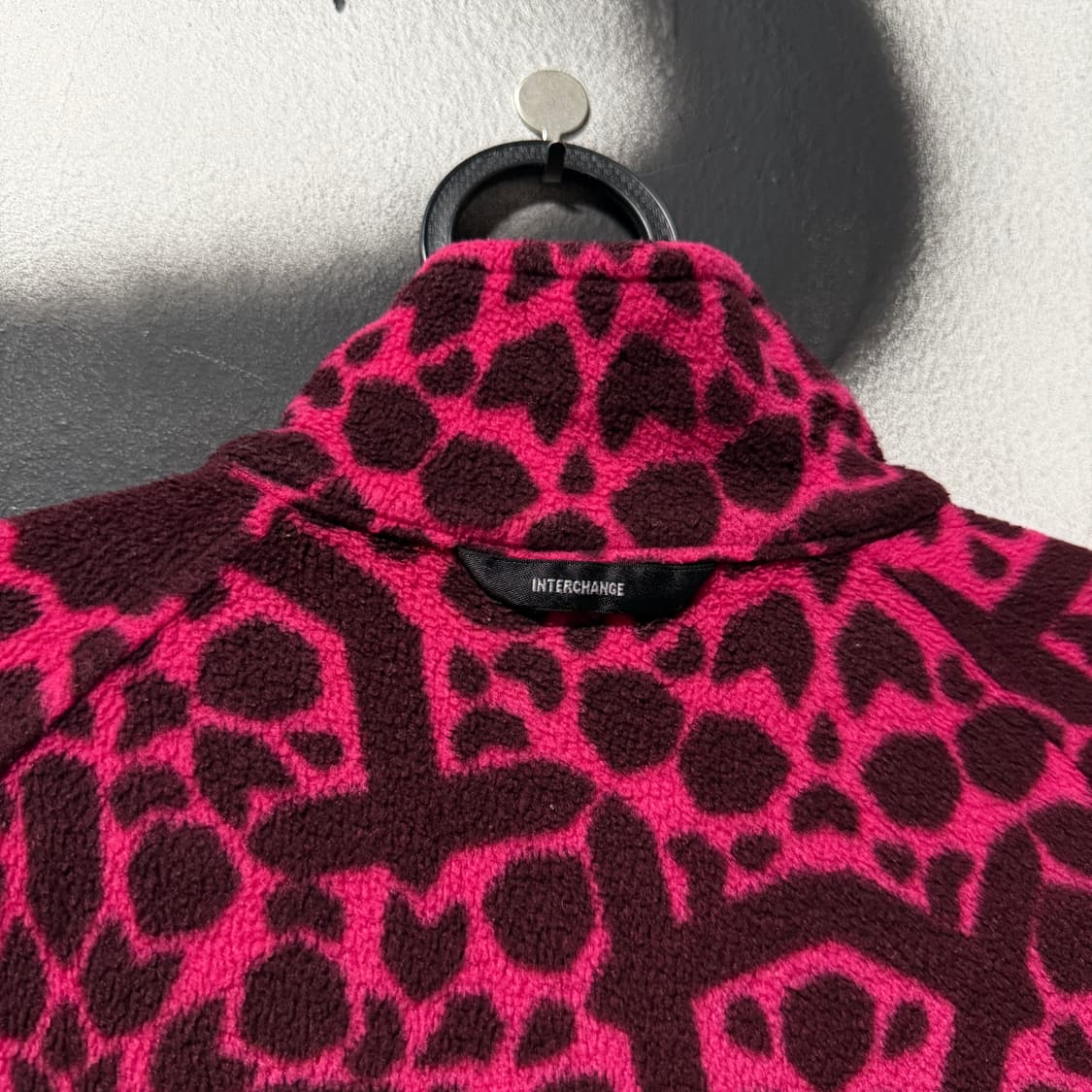 컬럼비아 핫핑크 레오파드 패턴 투웨이 플리스 자켓 상품이미지6