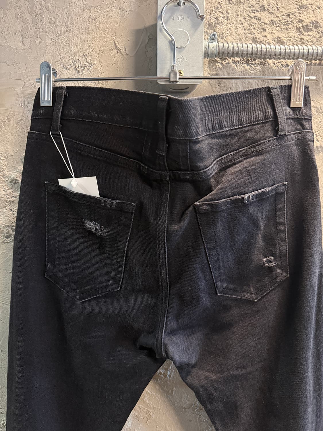 생로랑 파리 디스트로이드 블랙 스키니 데님 팬츠 30 상품이미지6