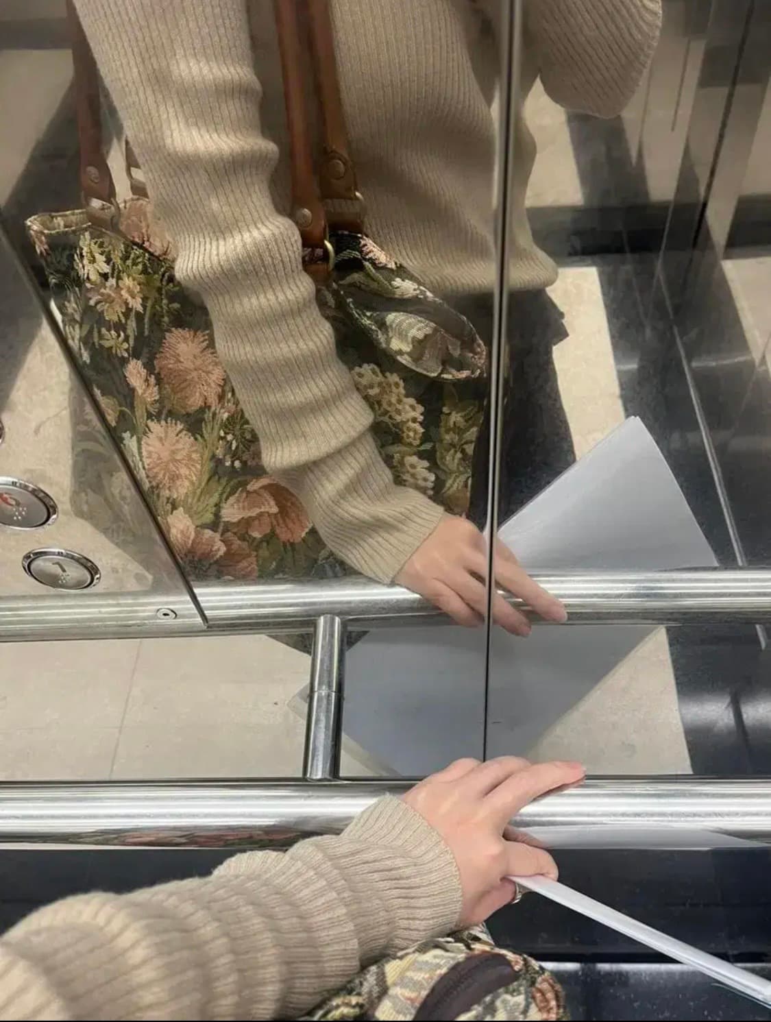 빈티지 플라워 백 상품이미지5