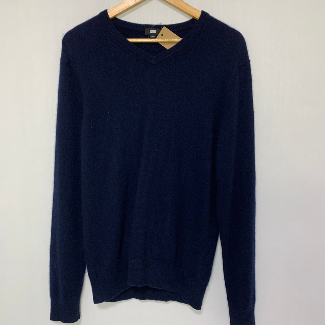 빈티지 캐시미어 유니클로 네이비 V넥 니트 여성 XL 남녀공용 남성 M 상품이미지2