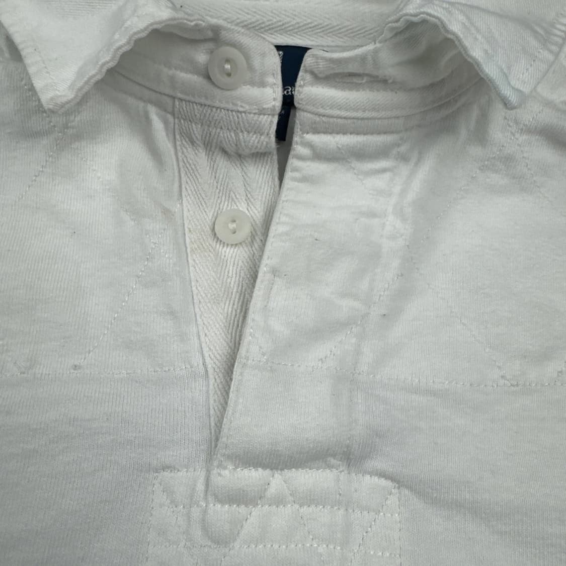 폴로 랄프로렌 빅포니 롱슬리브 카라 티셔츠 화이트 블랙 상품이미지3