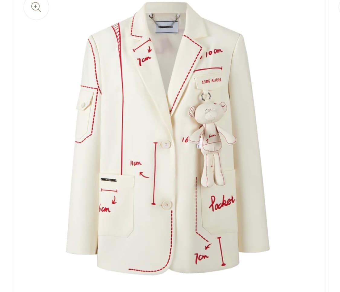 13DE MARZO 스크레치 자켓 남녀공용 상품이미지1