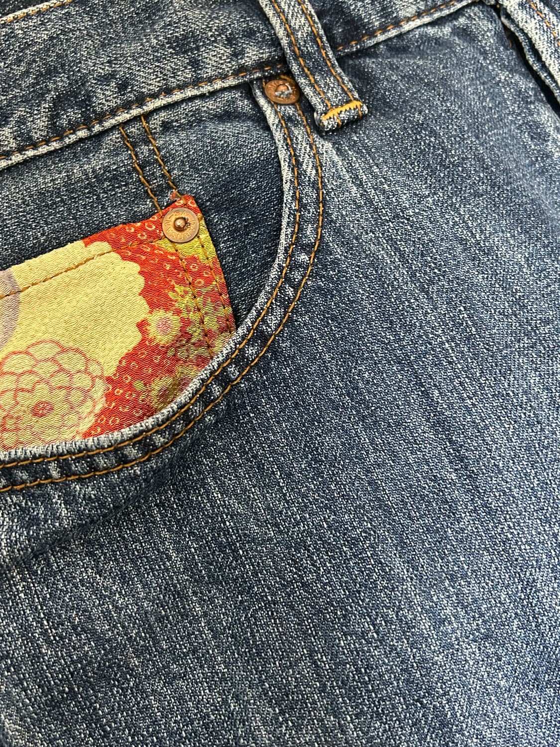 스튜디오 다치산 리미티드 에디션 후지산 데님팬츠 상품이미지3