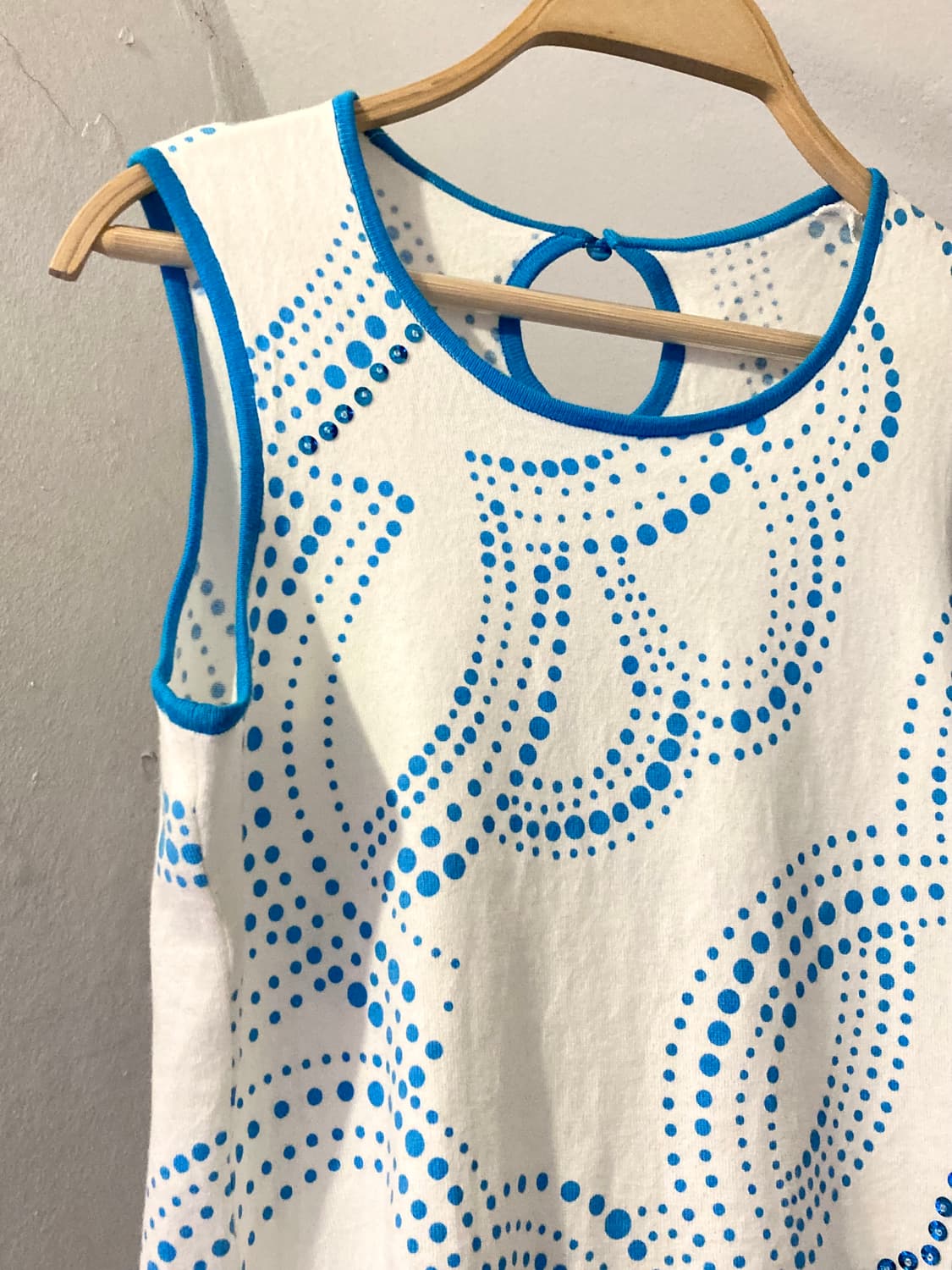 y2k 웨스턴 물방울 나시 상품이미지2