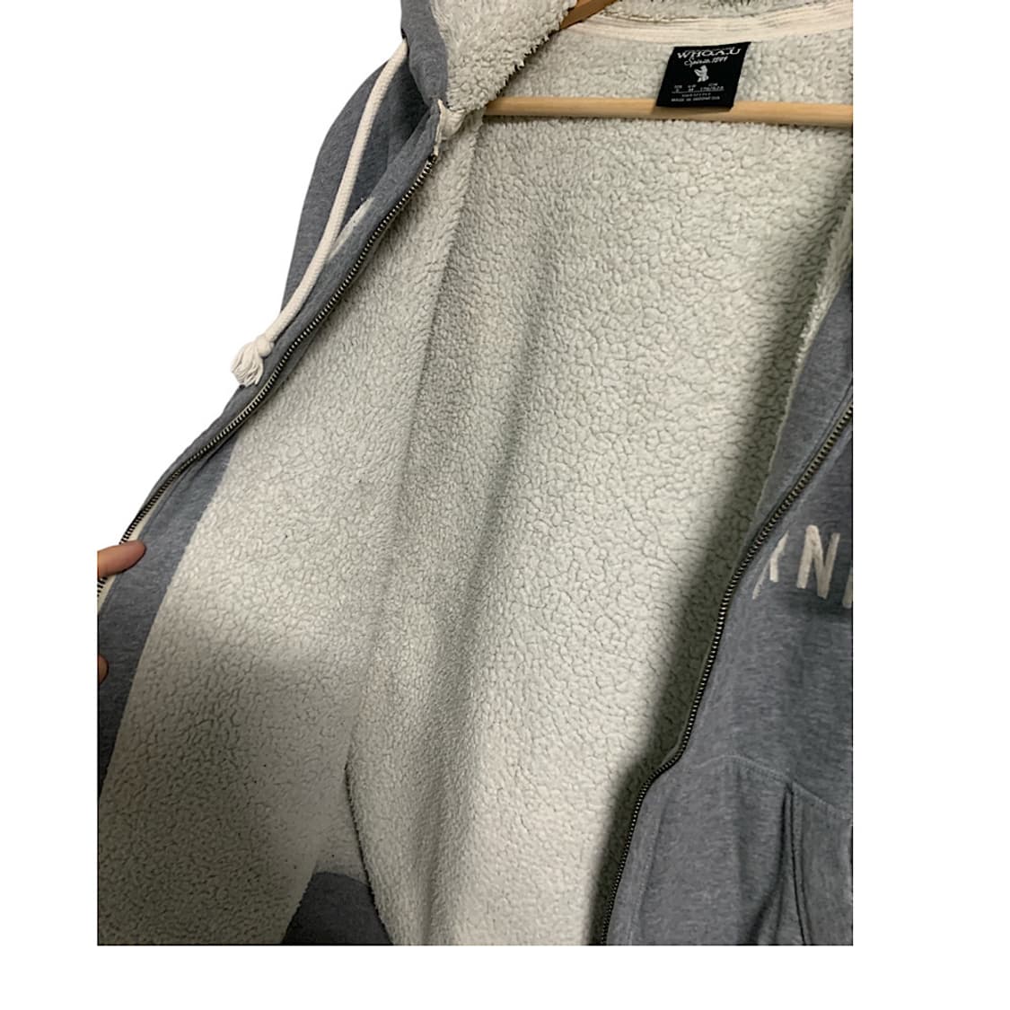 후아유 양털 후드집업 M 상품이미지3