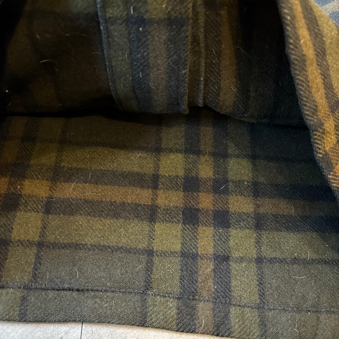 80년대 미국 생산 펜들턴 체크 울 체크 CPO 셔츠 자켓 상품이미지6