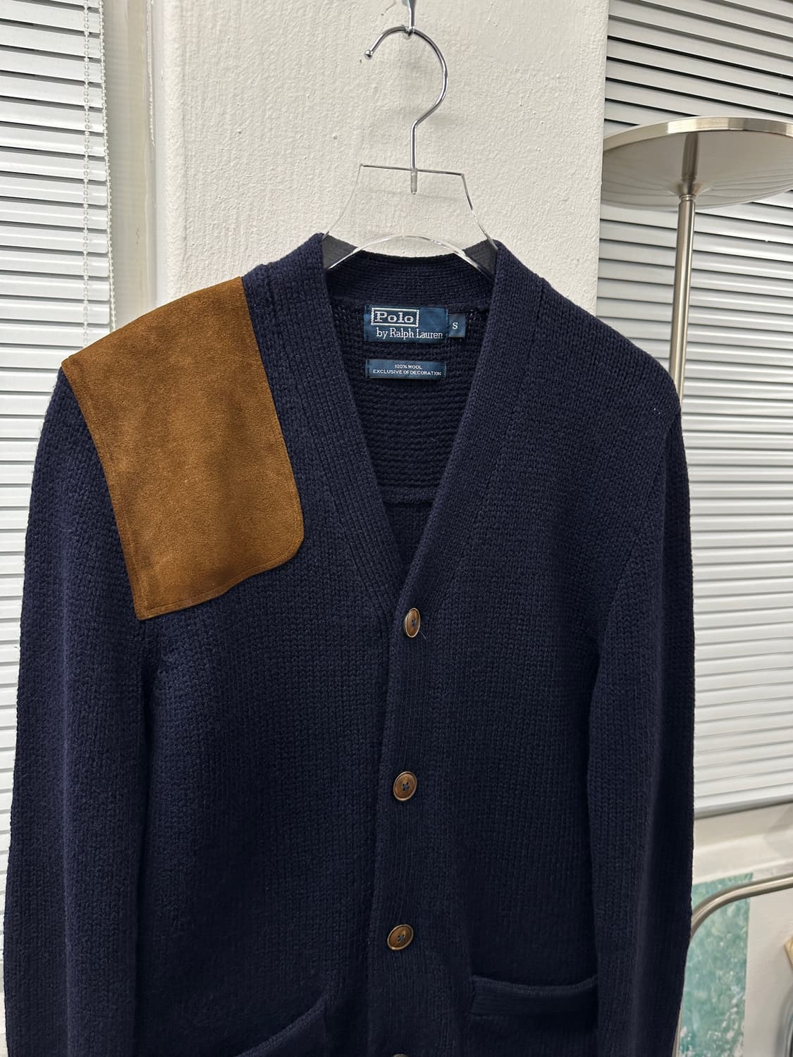 폴로 랄프로렌 울 패치 가디건 (네이비) 상품이미지3