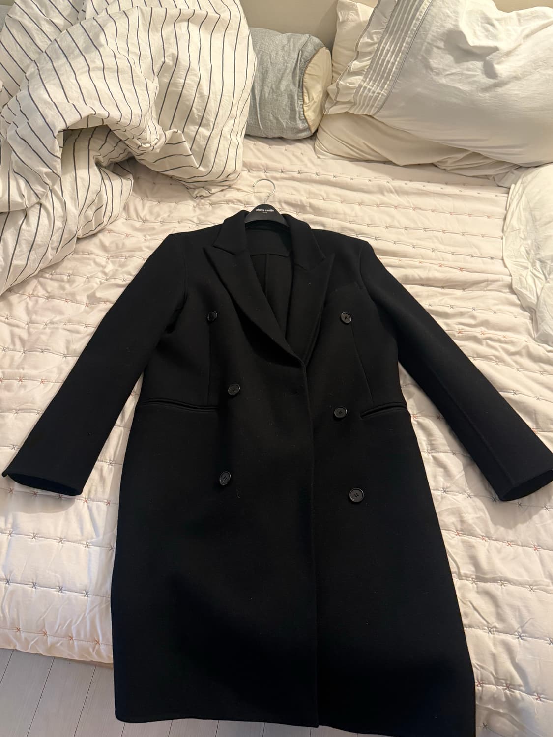 준지 더블 레이어드 코트 상품이미지3