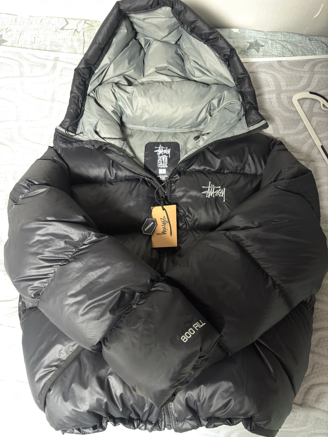 스투시 마이크로 립스탑 패딩 s 상품이미지4